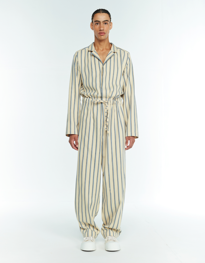 STRIPED JUMPSUIT