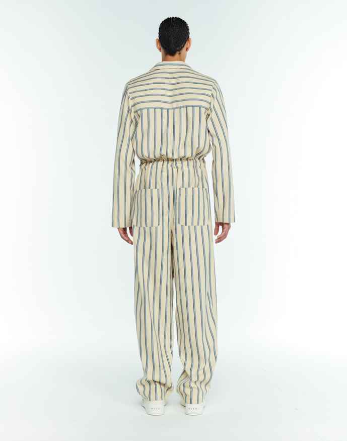 STRIPED JUMPSUIT