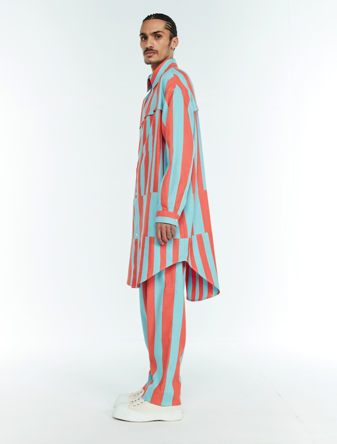 PANELED SHIRT